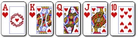 5 besten Karten - Royal Flush