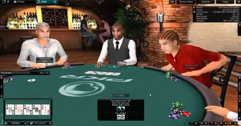 Der 3D Pokertisch von PKR